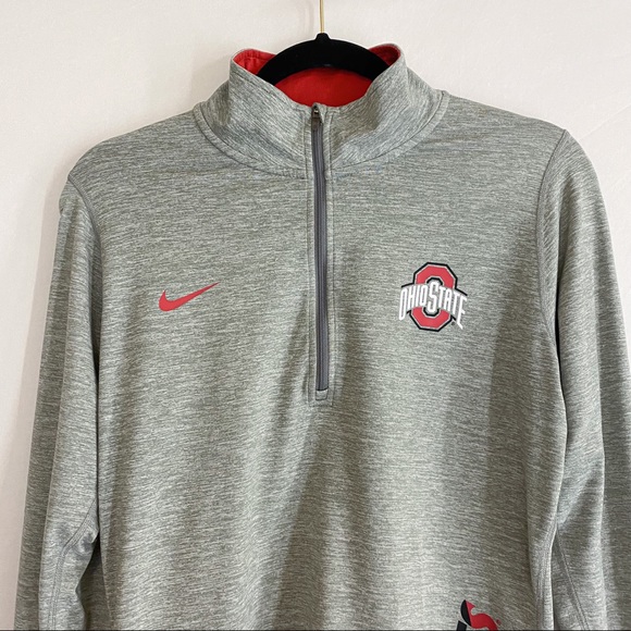 Nike Ohio State Buckeyes Dri-Fit quarter zip long-sleeve top, size medium - Picture 10 of 16